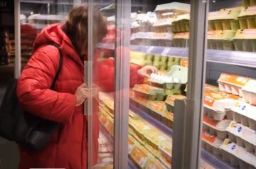 магазин, супермаркет, продукти, яйця